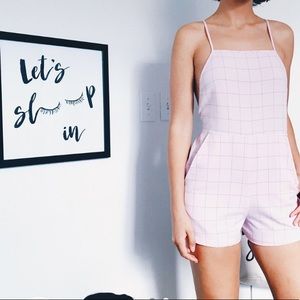 American Apparel grid romper